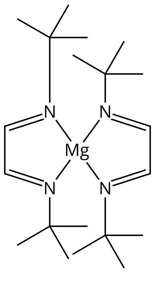 Magnesium bis(1,4-di-t-butyl-1,4-diazabutadiene) - CAS:59828-73-8 - Mg(t-Bu2DAB)2, 22(DAD)2, bis(1,4-di-tert-butyl-1,3-diazabutadienyl)Mg(II)